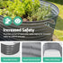 3 Pcs Raised Garden Bed Kit Oval Galvanized Steel Planter Boxes 240x80x42cm, Heavy Duty Metal Elevated Garden Bed for Vegetables Flowers Herbs, with Safety Edging, Gloves & Pegs Included
