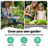 2x  Raised Garden Bed 320X80X42cm Oval Planter Box Container Galvanised