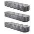 3 Pcs Raised Garden Bed Kit Oval Galvanized Steel Planter Boxes 320x80x42cm, Heavy Duty Metal Elevated Garden Bed for Vegetables Flowers Herbs, with Safety Edging, Gloves & Pegs Included