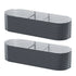 x2  Raised Garden Bed Kit Planter Oval Galvanised Steel 240cmX80cmX56cm