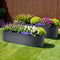 x2  Raised Garden Bed Kit Planter Oval Galvanised Steel 240cmX80cmX56cm