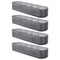 4 Pack Raised Garden Bed Kit Galvanized Steel Planter Boxes 320x80x56cm