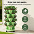 Garden Bed 5 Tier Vertical Garden Grey Strawberry Stackable Planters Herbs Light Green