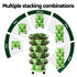 Garden Bed 5 Tier Vertical Garden Grey Strawberry Stackable Planters Herbs Light Green