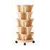 Garden Bed 5 Tier Vertical Garden Grey Strawberry Stackable Planters Herbs Beige