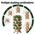 Garden Bed 5 Tier Vertical Garden Grey Strawberry Stackable Planters Herbs Beige