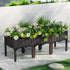 Garden Bed 120x40x36cm PP Planter Box Raised Container Growing Herb