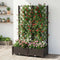 Vertical Raised Garden Bed Self Watering Planter Box 80x40x122cm Brown