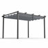 Gazebo Outdoor Garden Pergola Aluminium Frame Adjustable Canopy 3x4m Grey