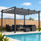 Gazebo Outdoor Garden Pergola Aluminium Frame Adjustable Canopy 3x4m Grey