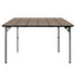 Gazebo Lean-To Pergola Garden Patio Polycarbonate 356cm X 275cm Brown