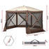 Gazebo Pop Up Tent 3.6x3.6m Outdoor Marquee Camping Screen w/Curtain Net