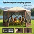 Gazebo Pop Up Tent 3.6x3.6m Outdoor Marquee Camping Screen w/Curtain Net