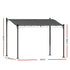 Gazebo Marquee 3m Outdoor Event Wedding Tent Iron Art Canopy Grey Shade