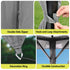 Gazebo 3×3m Outdoor – Steel Frame Canopy with Curtains & Mesh (Grey)