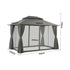 Instahut 3x4m Gazebo with Curtains and Mosquito Mesh, Outdoor Patio Tent