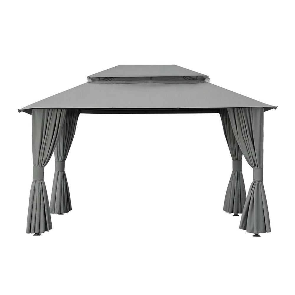 Instahut 3x4m Gazebo with Curtains and Mosquito Mesh, Outdoor Patio Tent