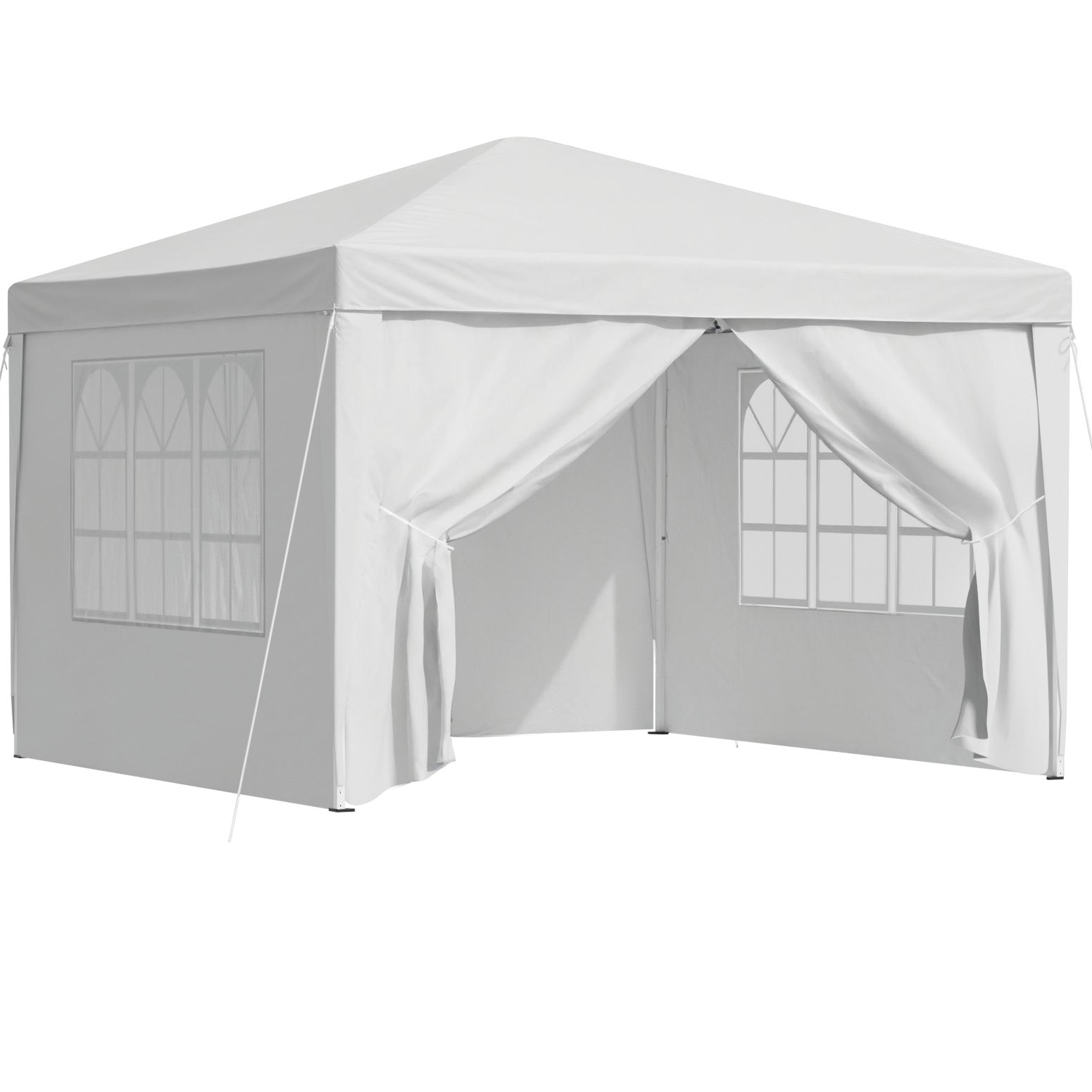 Gazebo 3x3 Pop Up Marquee Folding Tent Wedding Gazebos Camping Outdoor Canopy White