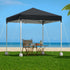 Gazebo 2x2m Outdoor Patio Garden Marquee Shade w/ Base Pods Black