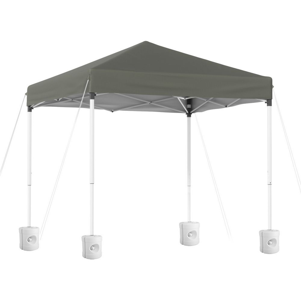 2x2m Outdoor Gazebo Patio Garden Marquee Canopy Shade with Base Pods - Grey