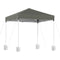 2x2m Outdoor Gazebo Patio Garden Marquee Canopy Shade with Base Pods - Grey