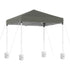 2x2m Outdoor Gazebo Patio Garden Marquee Canopy Shade with Base Pods - Grey