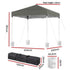 2x2m Outdoor Gazebo Patio Garden Marquee Canopy Shade with Base Pods - Grey