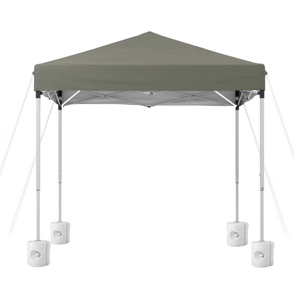 2x2m Outdoor Gazebo Patio Garden Marquee Canopy Shade with Base Pods - Grey