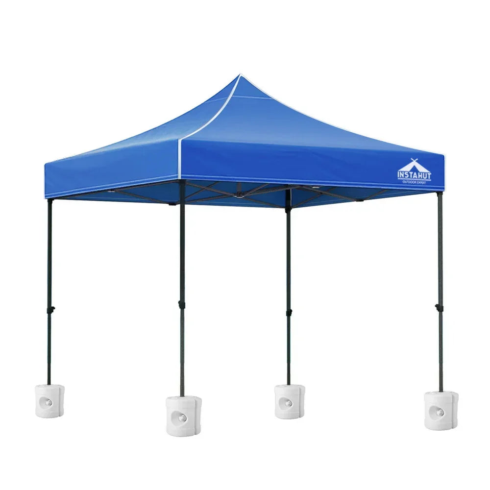 3×3m Pop Up Gazebo Blue – Outdoor Marquee with 4 Base Pods