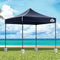 3x3m Pop Up Gazebo 500D Heavy Duty Canopy with Base Weights Navy