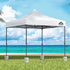 3x3m Pop Up Gazebo Heavy Duty 500D Steel Frame with Base Weights White