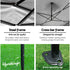 3x3m Pop Up Gazebo Heavy Duty 500D Steel Frame with Base Weights White