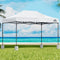 3x4.5m Pop Up Gazebo Canopy Tent White with 4 Weighted Base Pods