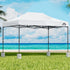 3x4.5m Pop Up Gazebo Canopy Tent White with 4 Weighted Base Pods
