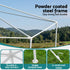 Hexagonal Outdoor Gazebo – Mesh Walls, UV/Water‑Resistant, Steel Frame