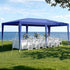 Gazebo 3x6m Wedding Party Marquee Tent Outdoor Event Camping Canopy Shade Blue