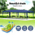 Gazebo 3x9m Wedding Party Marquee Tent Outdoor Event Camping Shade Blue
