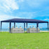 Gazebo 3x9m Wedding Party Marquee Tent Outdoor Event Camping Shade Blue
