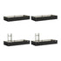 4x Garden Bed 210x90x30cm LED Plant Stand Box Galvanise