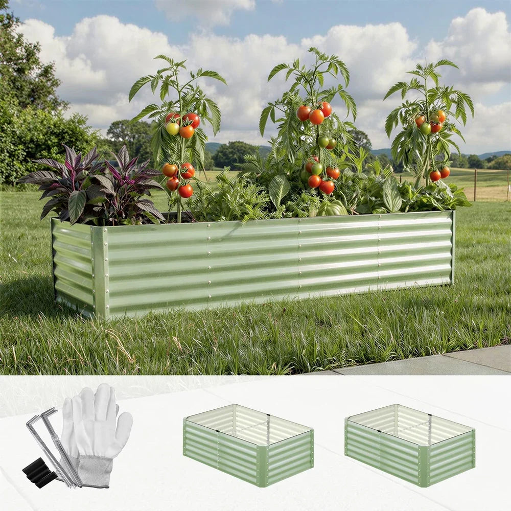 Garden Bed 240x80x45CM Raised Container Planter Box Green