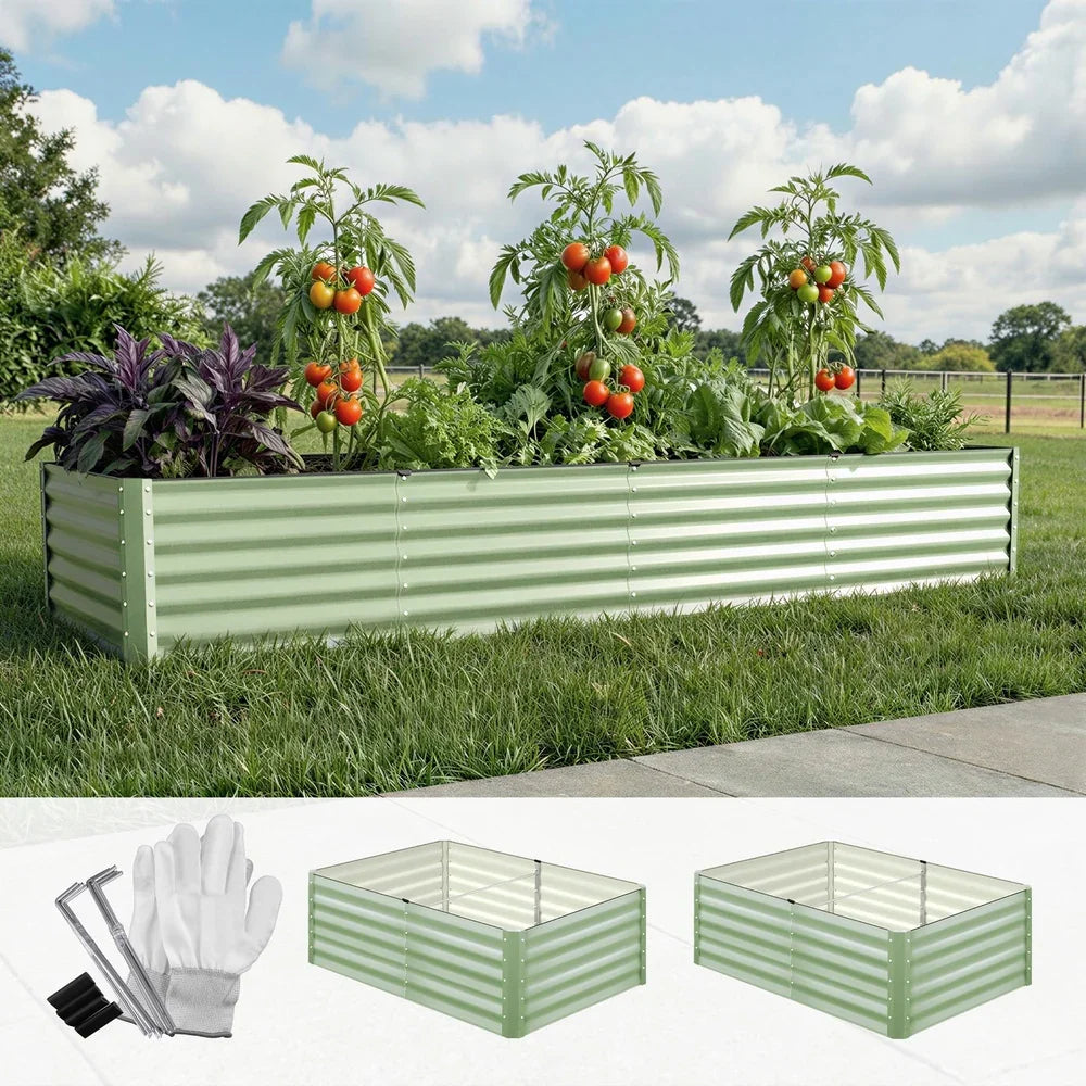 Garden Bed 320x80x45CM Raised Container Planter Box Green
