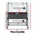 Green Fingers Mobile Raised Garden Bed with Greenhouse Cover Storage Shelf for Tomato Vegetables Herb Charcoal