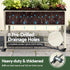 Mobile Raised Garden Bed With Wheels Storage Shelf 81cm Height for Vegetables Herb White