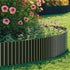 Livsip Garden Edging 10mx30cm Lawn Edge Border Fence Steel Black
