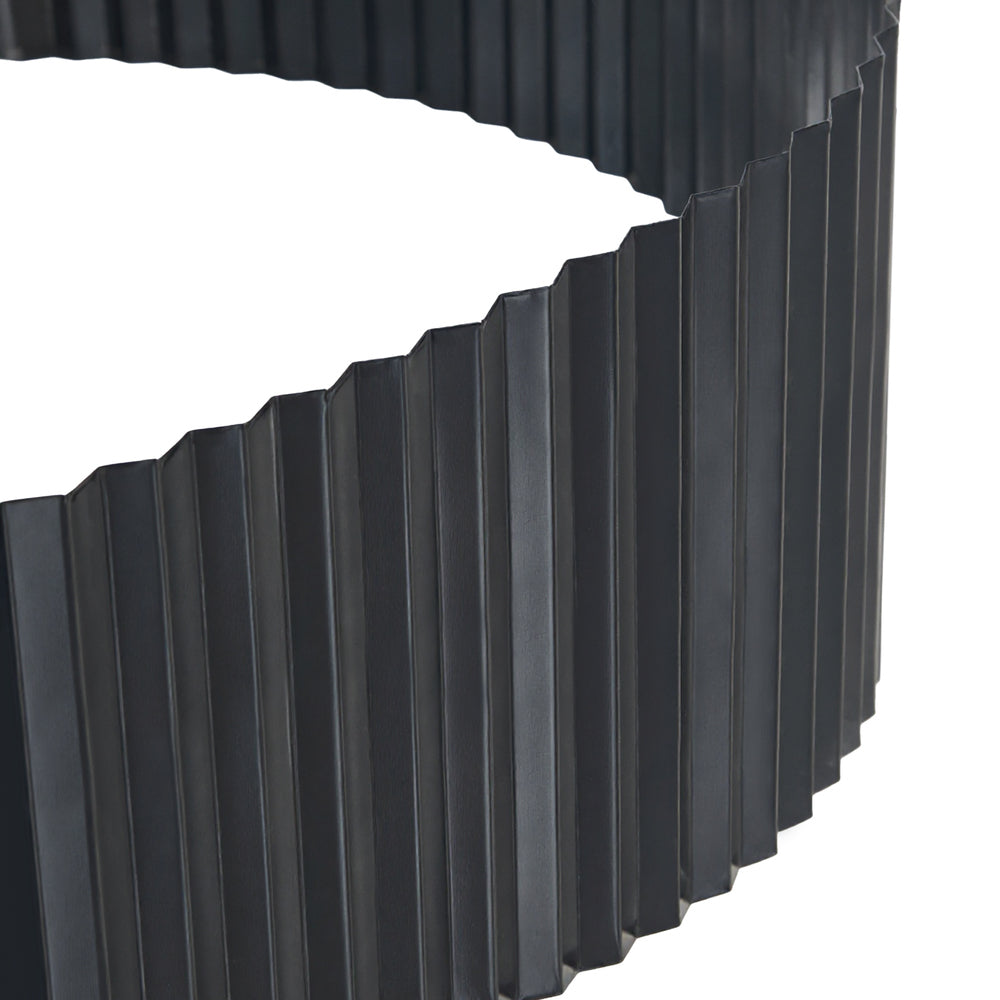 Livsip Garden Edging 10mx30cm Lawn Edge Border Fence Steel Black