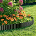Livsip Garden Edging 20mx15cm Lawn Edge Border Fence Steel Black