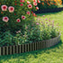 Livsip Garden Edging 20mx15cm Lawn Edge Border Fence Steel Black