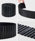 Livsip Garden Edging 20mx15cm Lawn Edge Border Fence Steel Black