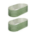 2x Garden Bed 160x80x42cm Planter Box Raised Container Galvanised Green