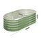 3x Garden Bed 160x80x42cm Planter Box Raised Container Galvanised Green